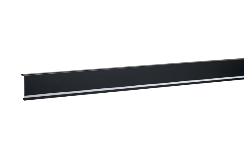 Sockelleistenkanal-Oberteil für LED-Einbau PVC zu SL 20x80mm graphitschwarz | Hager