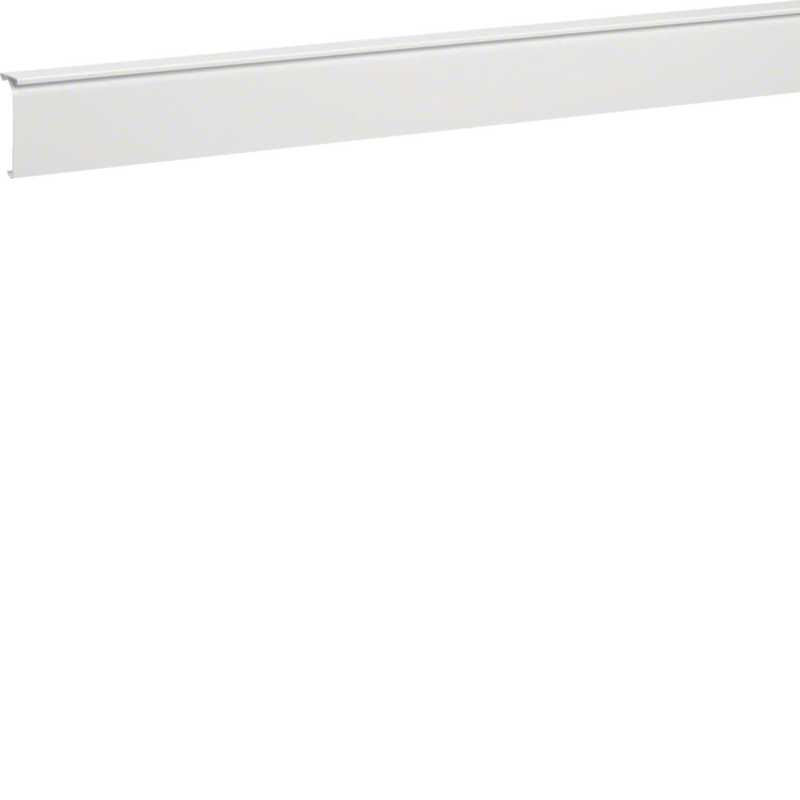 Sockelleistenkanal-Oberteil mit Teppichleiste PVC zu SL 20x80mm verkehrsweiß | Hager