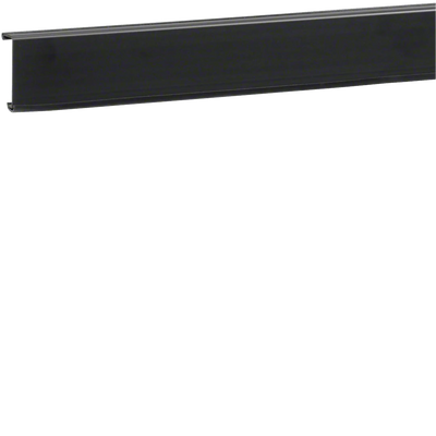 Sockelleistenkanal-Oberteil mit Weichlippe PVC zu SL 20x55mm graphitschwarz | Hager