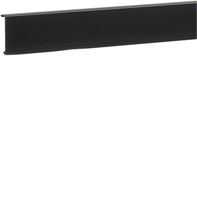 Sockelleistenkanal-Oberteil mit Weichlippe PVC zu SL 20x80mm graphitschwarz | Hager