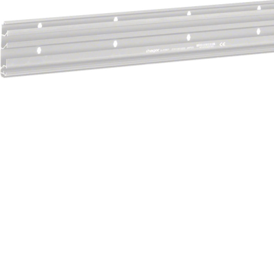 Sockelleistenkanal-Unterteil 3 Kammern aus Kunststoff halogenfrei zu SLH 20x80mm | Hager