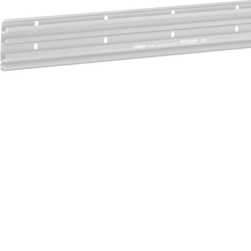 Sockelleistenkanal-Unterteil 3 Kammern aus Kunststoff halogenfrei zu SLH 20x80mm | Hager