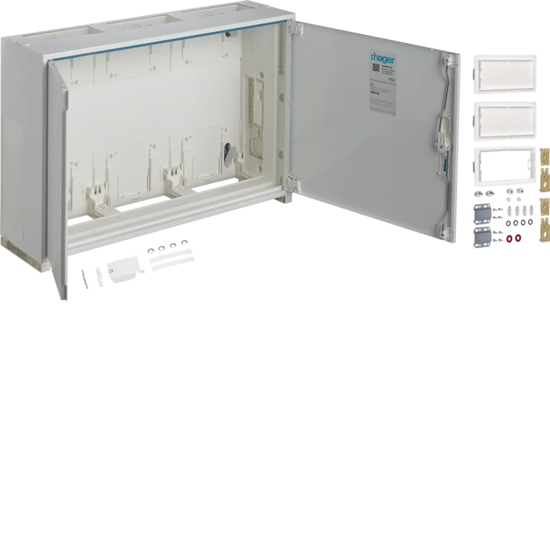 Sockelschrank, universZ, 500x800x205mm, SchutzklasseII, IP44, 108 Platzeinheiten | Hager