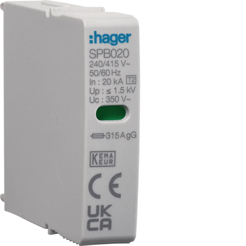 Steckmodul 1P T2 L-N SPB420 | Hager