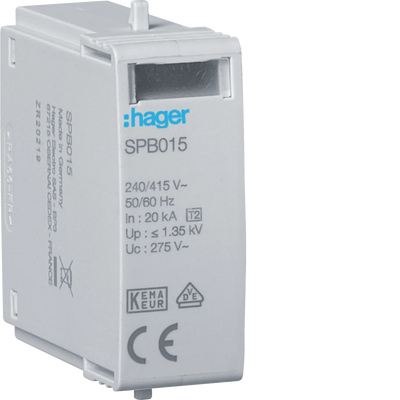 Steckmodul T2 L-N Uc 275V Imax 40kA Up 1.35kV | Hager