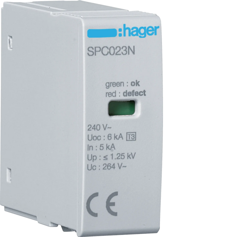 Steckmodul T3 1P Uc 264V In 5kA Uoc 6kV Up 1.25kV | Hager