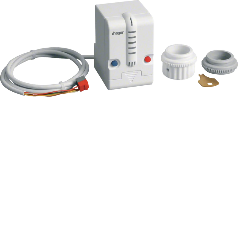 Stellantrieb motorischer mit Temperaturregelung und integr. Temperatursensor,KNX | Hager