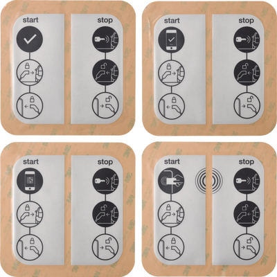 Sticker für Ladestation witty mit RFID | Hager