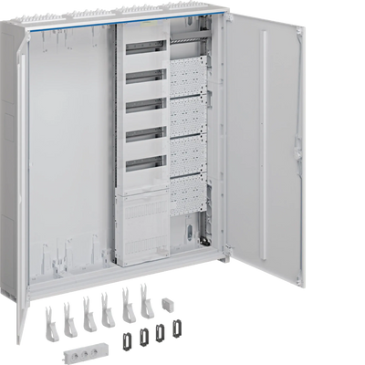 Systemschrank, Multim., univ.Z, 1100x1050x205mm, SKII, IP44, VF-5rh/APZ, 4 feld | Hager