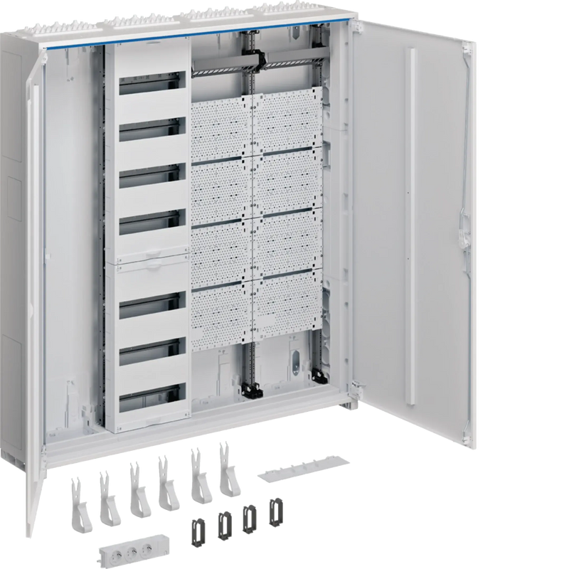 Systemschrank, Multimedia, universZ, 1100x1050x205mm, SKII, IP44, VF-7rh, 2-feld | Hager