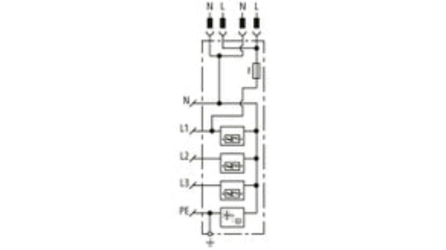 DEHN Kombi-Ableiter Typ1+2 DEHN 909396 DSH ZP B2 SG TT255 für TT/TNS | Dehn & Söhne