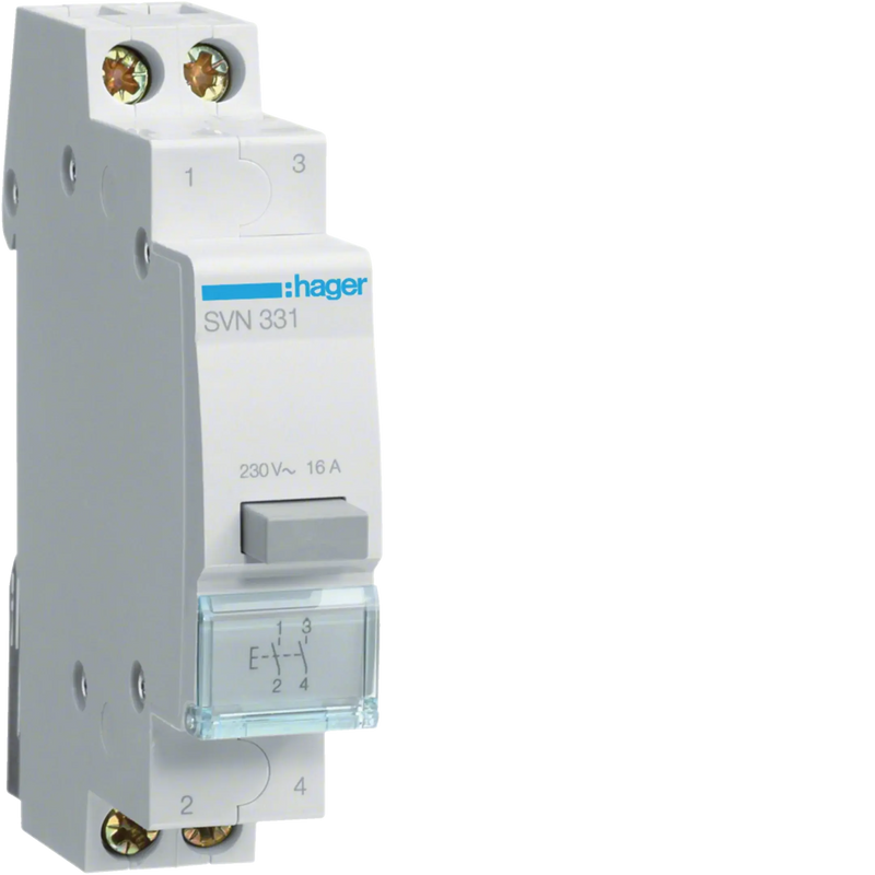 Taster 16A 2 Schließer 230V AC 1PLE | Hager