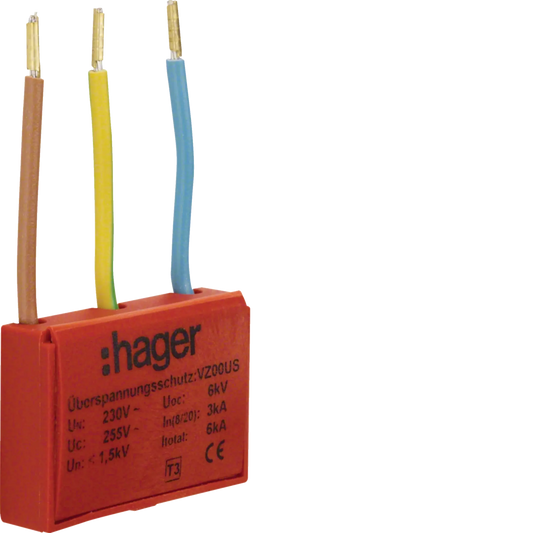 Überspannungsschutz-Modul, universal, Typ3, 1, 5KV, akustisches Signal | Hager