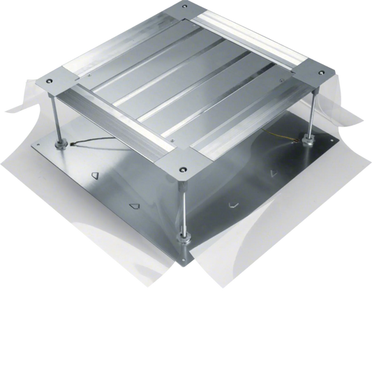 Universal-Bodendose mit Bodenblech Größe 2 428x428x(165-215)mm | Hager