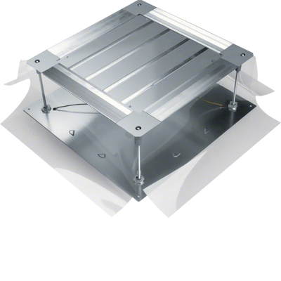 Universal-Bodendose mit Bodenblech Größe 2 428x428x(165-215)mm | Hager