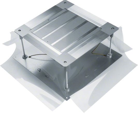 Universal-Bodendose mit Bodenblech Größe 2 428x428x(215-265)mm | Hager