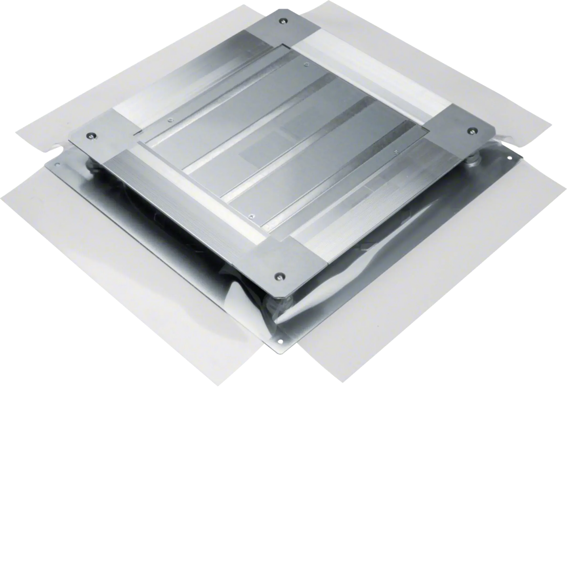 Universal-Bodendose mit Bodenblech Größe 2 428x428x(50-80)mm | Hager