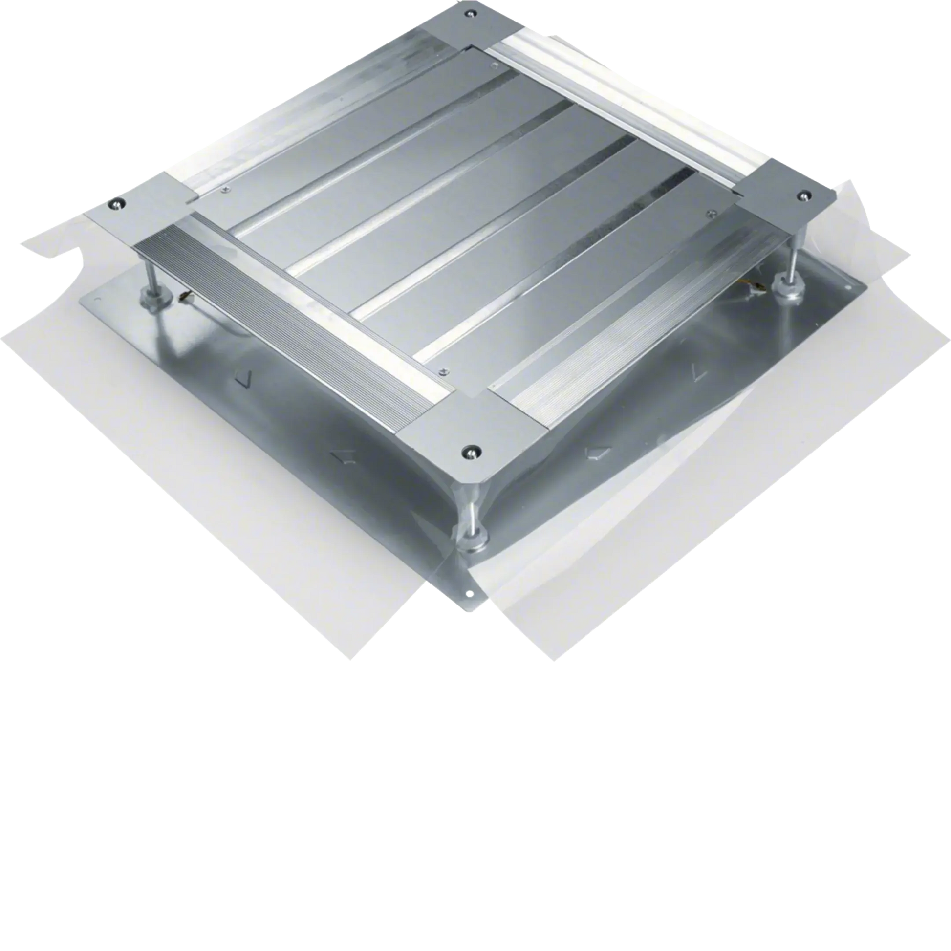Universal-Bodendose mit Bodenblech Größe 3 498x498x(120-170)mm | Hager
