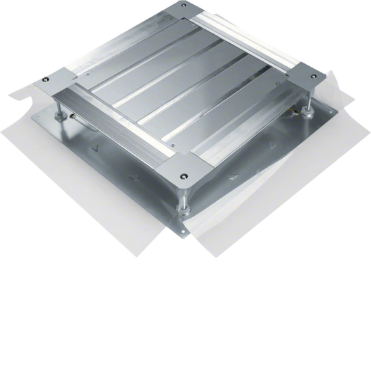 Universal-Bodendose mit Bodenblech Größe 3 498x498x(215-265)mm | Hager