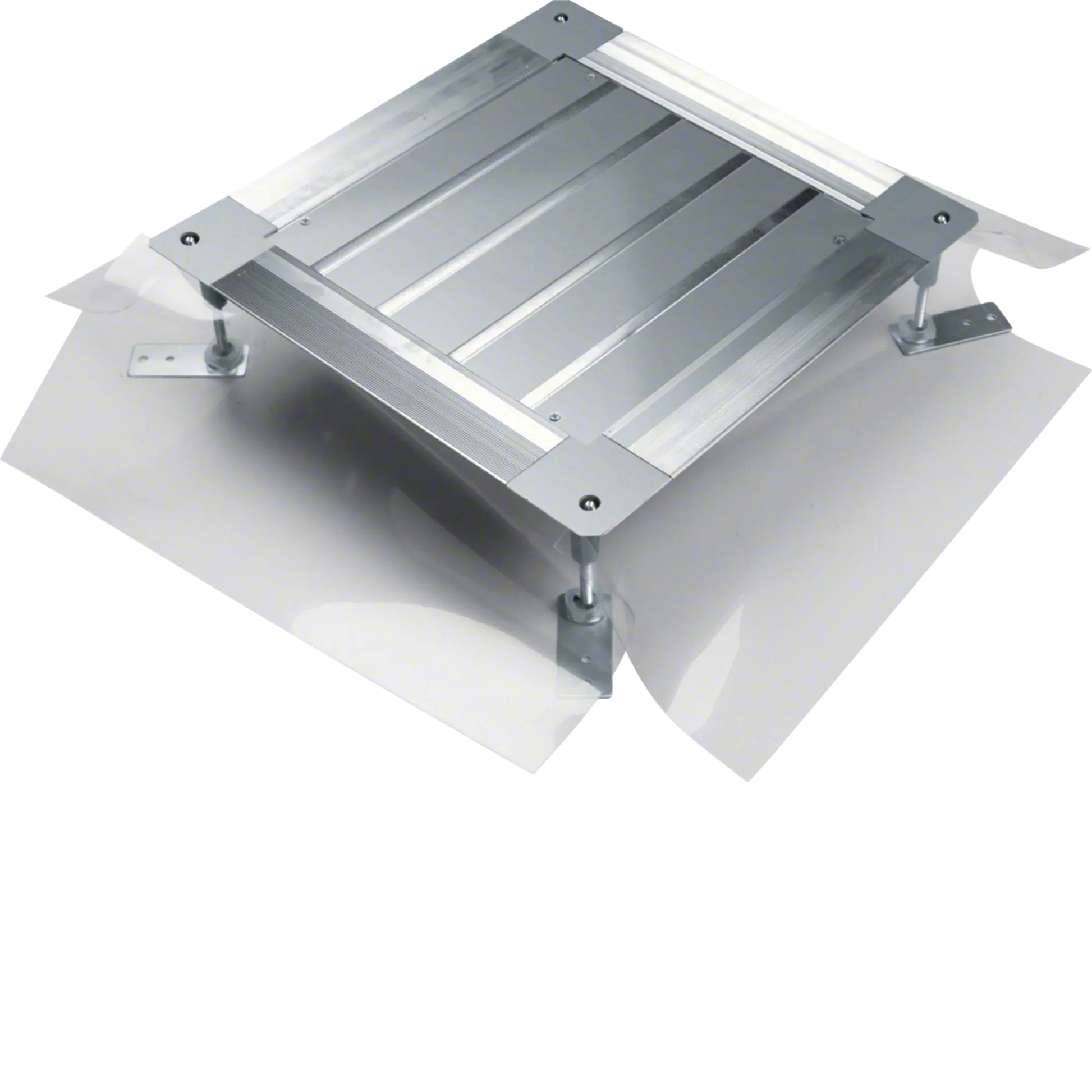 Universal-Bodendose mit Haltepratzen Größe 2 428x428x(120-170)mm | Hager