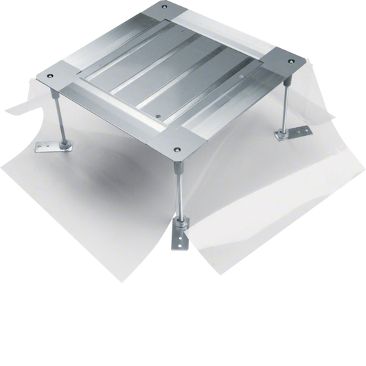 Universal-Bodendose mit Haltepratzen Größe 2 428x428x(215-265)mm | Hager
