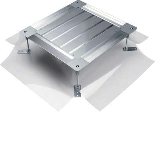 Universal-Bodendose mit Haltepratzen Größe 3 498x498x(165-215)mm | Hager