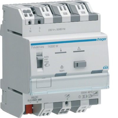Universal-Dimmaktor 1-fach KNX, 1x300W, ESL/LED | Hager