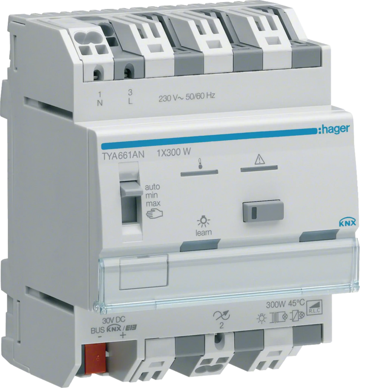 Universal-Dimmaktor 1-fach KNX, 1x300W, ESL/LED | Hager