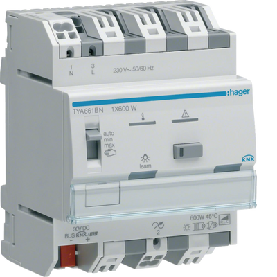 Universal-Dimmaktor 1-fach KNX, 1x600W, ESL/LED | Hager