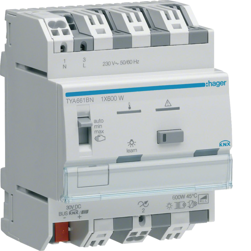 Universal-Dimmaktor 1-fach KNX, 1x600W, ESL/LED | Hager