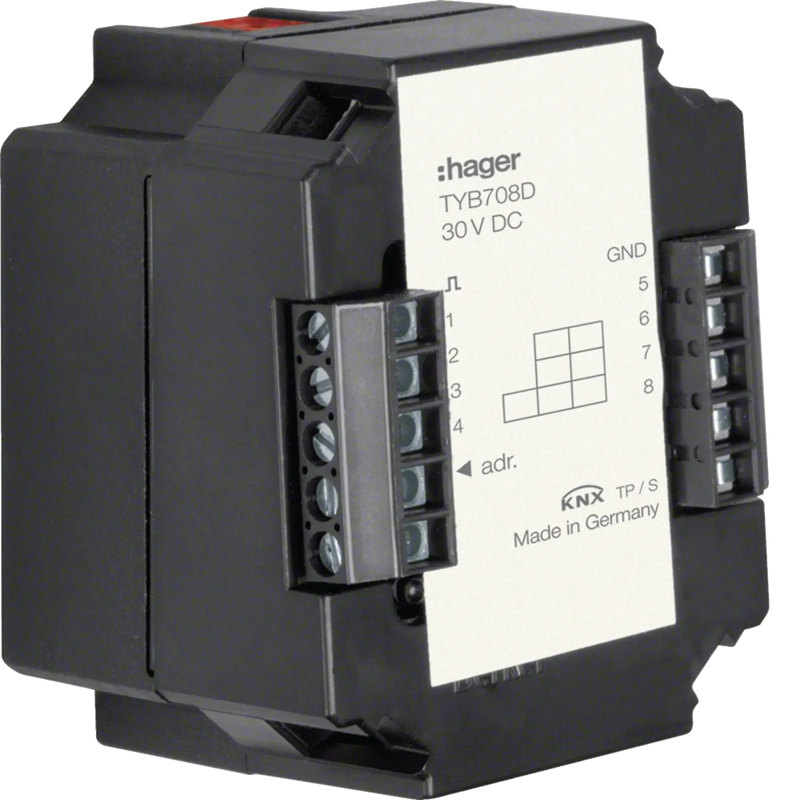 Universal-Schnittstelle 8-fach KNX, UP | Hager