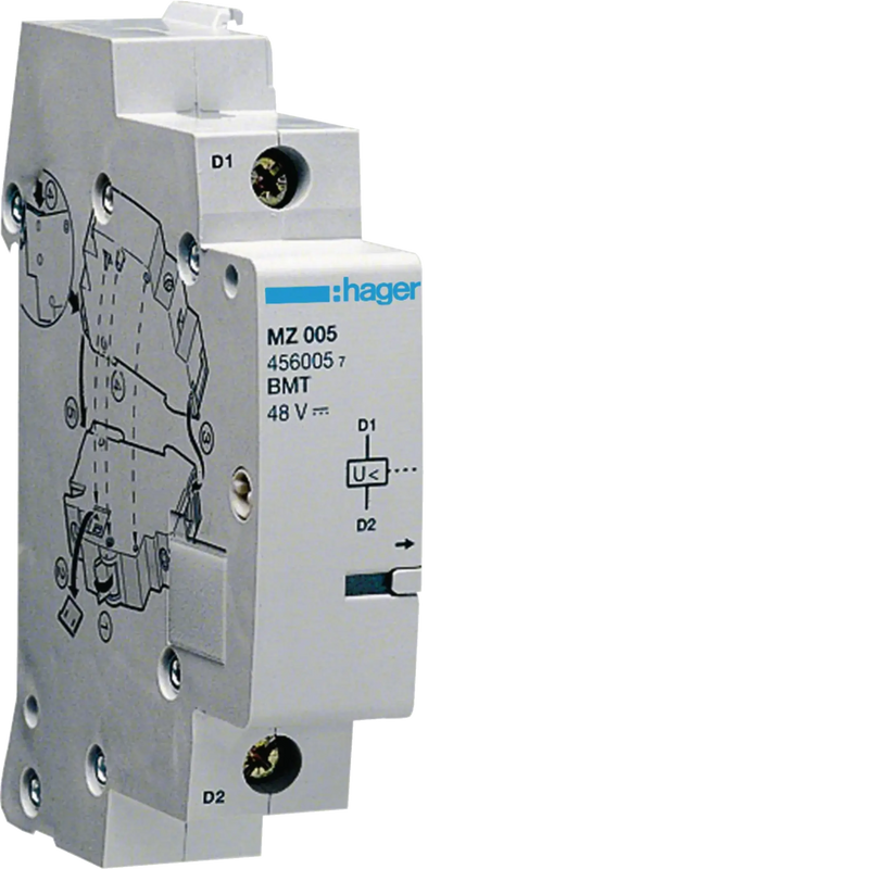 Unterspannungsauslöser für MCB RCBO < 125A 48V DC | Hager