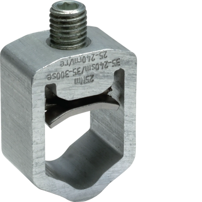V-Klemme Aluminium für Schaltleisten LV NH1-3 bis 240mm² (SET=3 Stück) | Hager