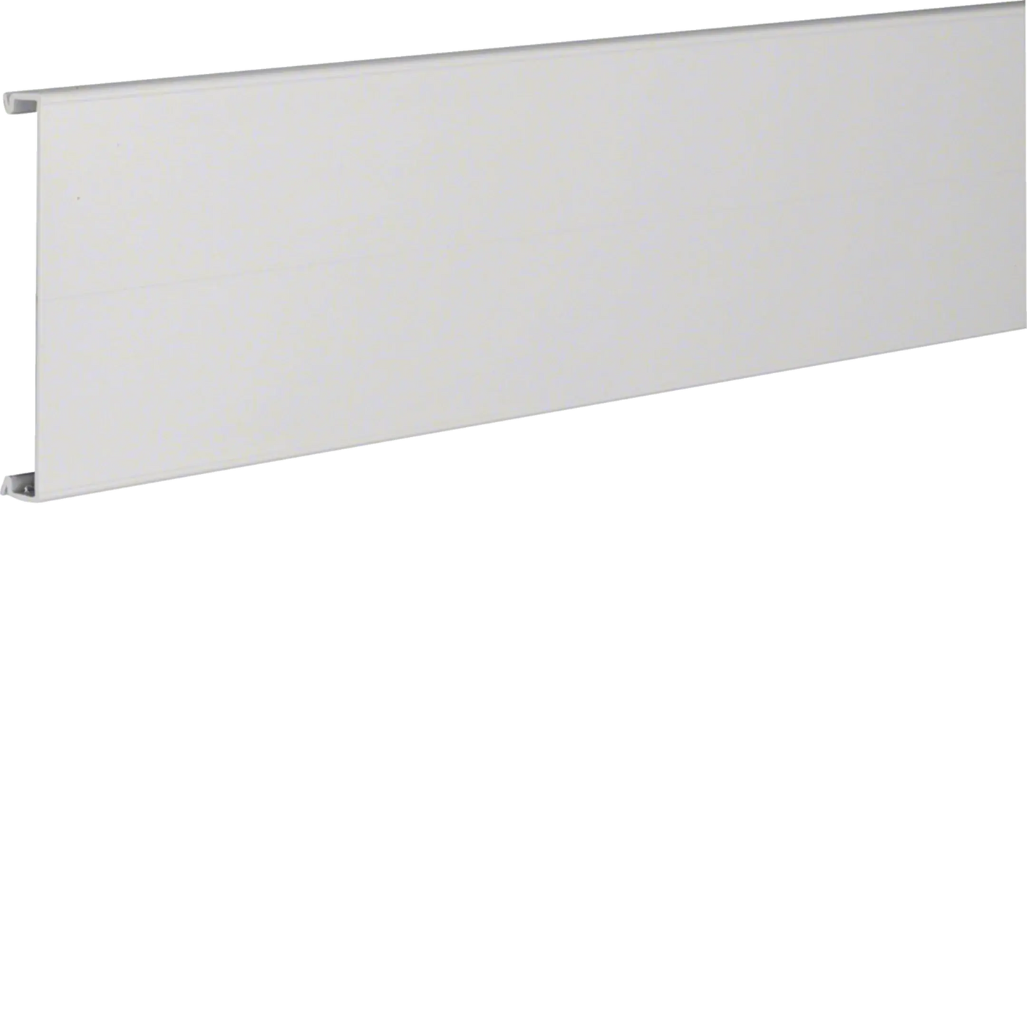 Verdrahtungskanal-Oberteil aus PC/ABS halogenfrei zu HA7 Breite 100mm lichtgrau | Hager