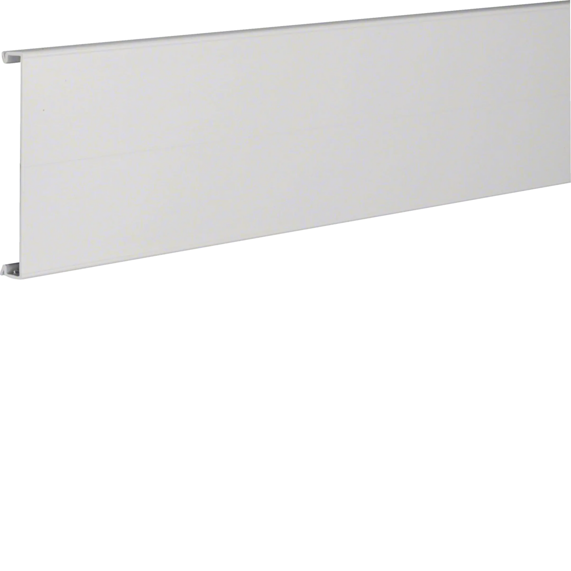 Verdrahtungskanal-Oberteil aus PC/ABS halogenfrei zu HA7 Breite 100mm lichtgrau | Hager