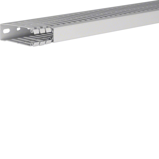 Verdrahtungskanal aus PC/ABS halogenfrei zu HA7 80x25mm lichtgrau | Hager