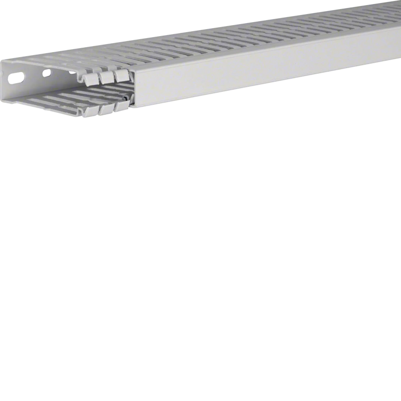 Verdrahtungskanal aus PC/ABS halogenfrei zu HA7 80x25mm lichtgrau | Hager