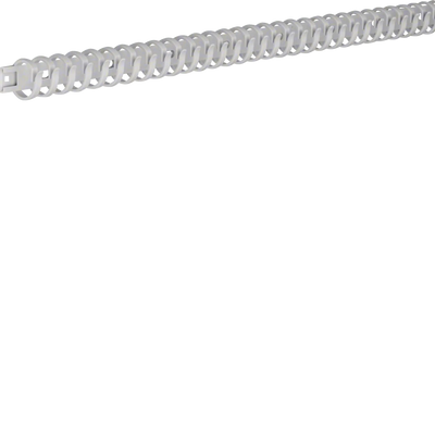 Verdrahtungskanal flexibel aus Polyamid halogenfrei 20mm L=0,5m lichtgrau | Hager