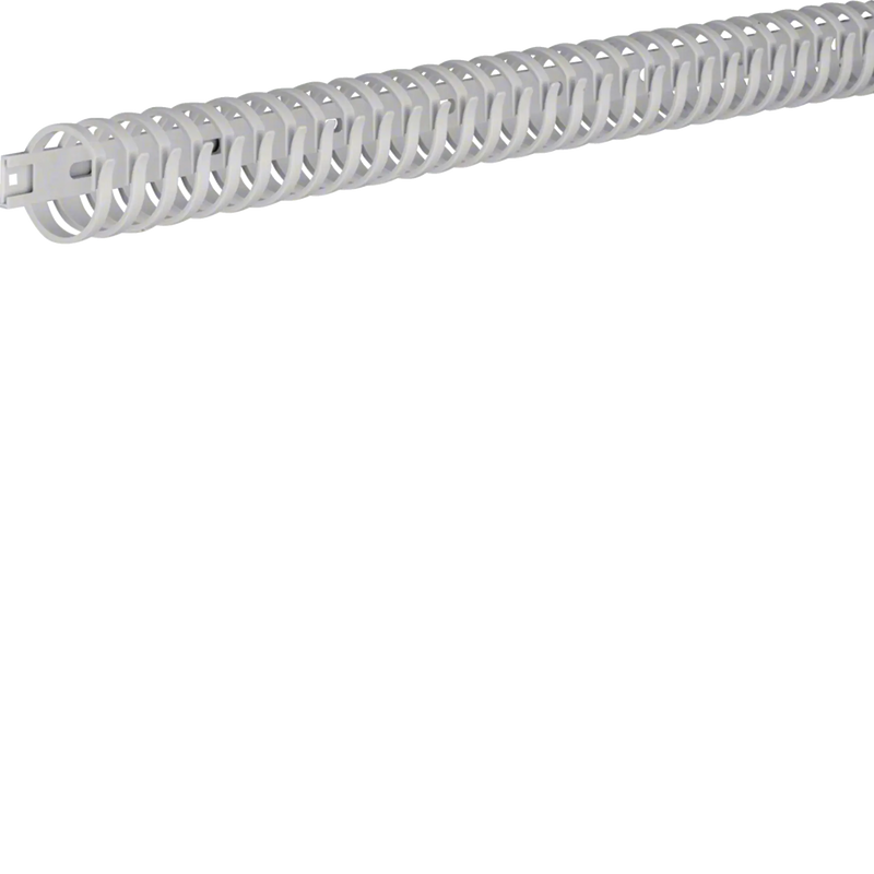 Verdrahtungskanal flexibel aus Polyamid halogenfrei 30mm L=0,5m lichtgrau | Hager