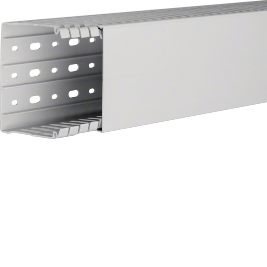 Verdrahtungskanal halogenfrei HA7 80x100mm lichtgrau | Hager
