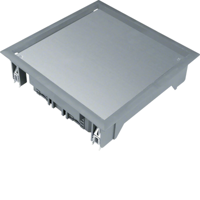 Verschlussdeckel Q06 200x200mm für 12mm Bodenbelag aus Polyamid eisengrau | Hager