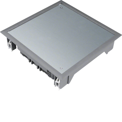 Verschlussdeckel Q06 200x200mm für 5mm Bodenbelag aus Polyamid eisengrau | Hager