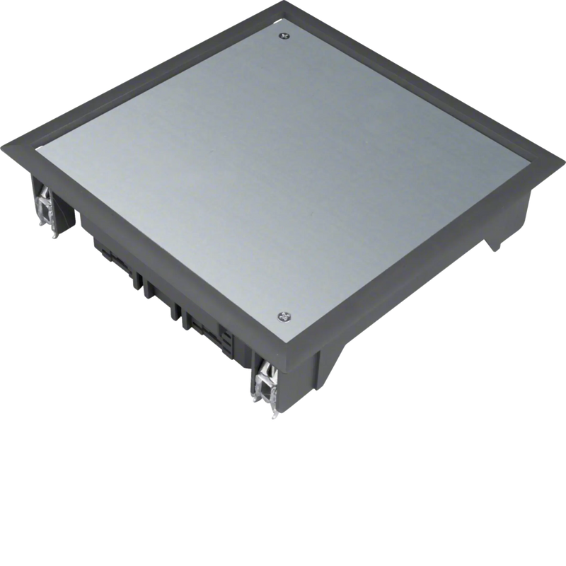 Verschlussdeckel Q06 200x200mm für 5mm Bodenbelag aus Polyamid tiefschwarz | Hager