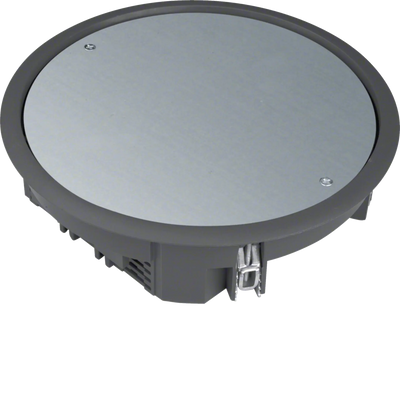 Verschlussdeckel R06 rund 215mm für 12mm Bodenbelag aus Polyamid tiefschwarz | Hager