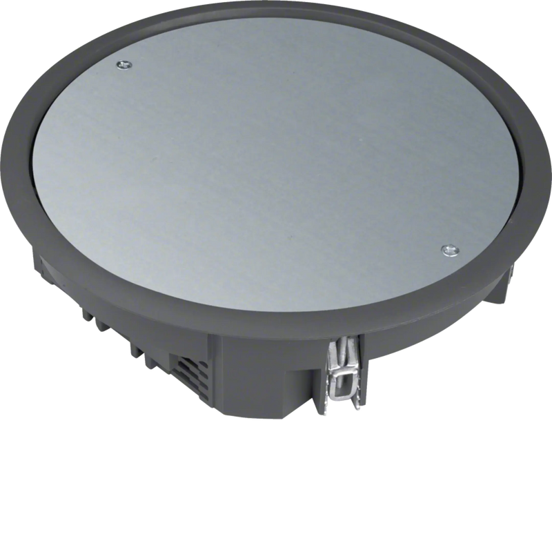 Verschlussdeckel R06 rund 215mm für 12mm Bodenbelag aus Polyamid tiefschwarz | Hager