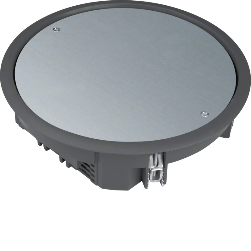 Verschlussdeckel R06 rund 215mm für 5mm Bodenbelag aus Polyamid tiefschwarz | Hager