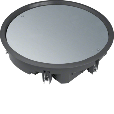 Verschlussdeckel R10 rund 275mm für 12mm Bodenbelag aus Polyamid tiefschwarz | Hager
