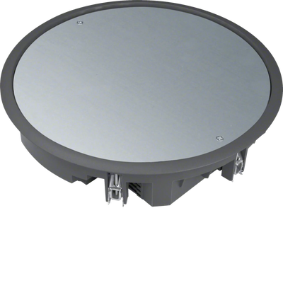 Verschlussdeckel R10 rund 275mm für 5mm Bodenbelag aus Polyamid tiefschwarz | Hager