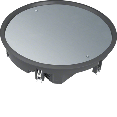 Verschlussdeckel R12 rund 306mm für 12mm Bodenbelag aus Polyamid tiefschwarz | Hager
