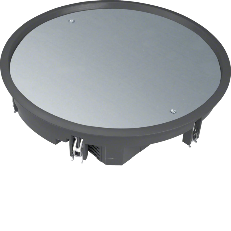 Verschlussdeckel R12 rund 306mm für 12mm Bodenbelag aus Polyamid tiefschwarz | Hager